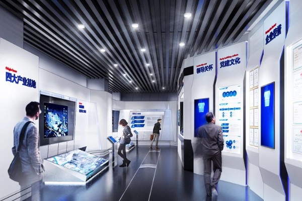 再生橡胶制造展厅产品展示设计装修