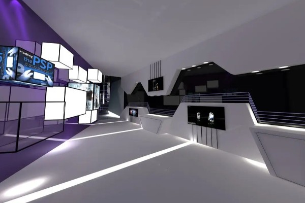 压缩机类似机械制造展厅装饰公司设计装修