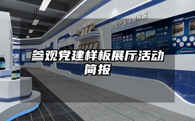 参观党建样板展厅活动简报
