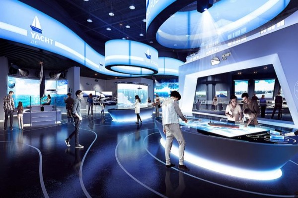 计算测量仪器制造公司产品展厅设计装修