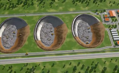 三维垃圾处理厂的三维动画
